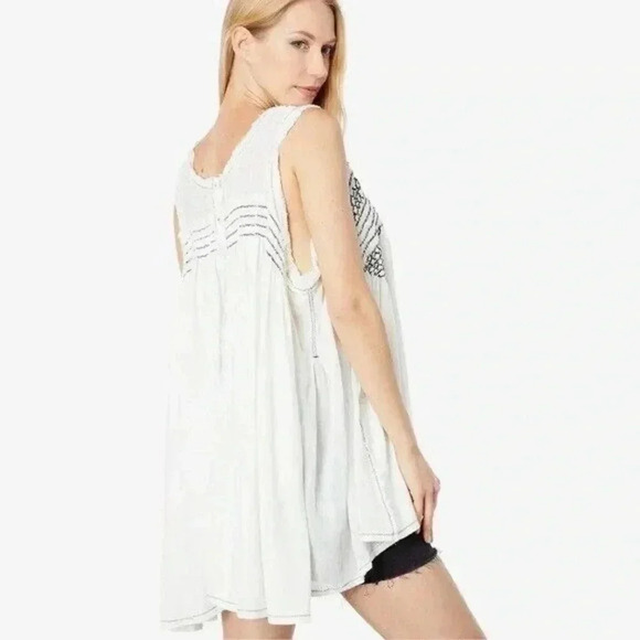 Free People Sea Breeze Flowy Tunic Top - Picture 2 of 8